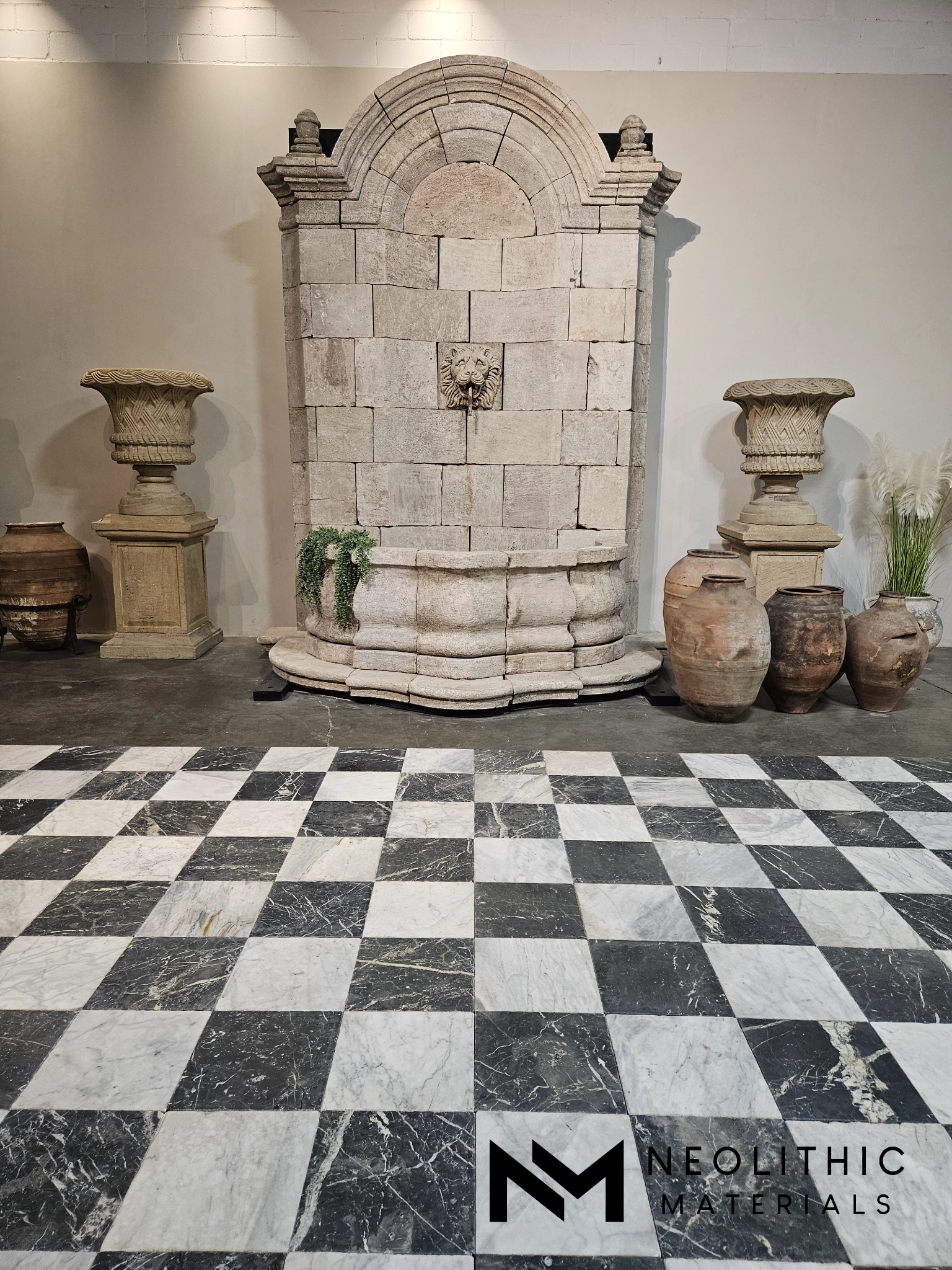 Checkerboard Antiqued Carrara Neo Marquina - Image 1